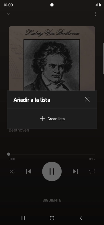 Pulsa Crear lista.