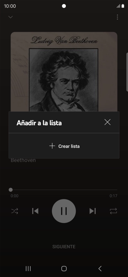Pulsa Crear lista.