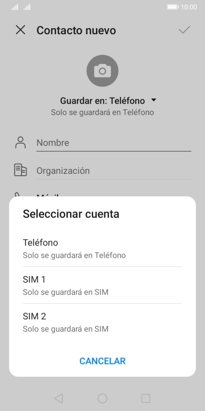 Pulsa Teléfono.