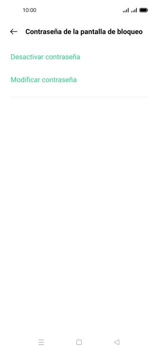 Pulsa Desactivar contraseña.