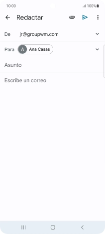 Pulsa Asunto e introduce el asunto deseado.