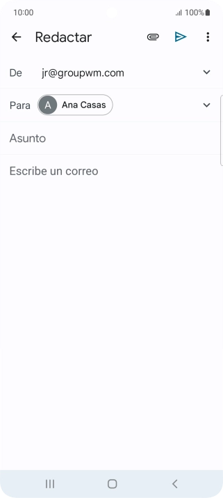Pulsa Asunto e introduce el asunto deseado.