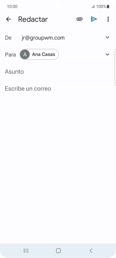 Pulsa Asunto e introduce el asunto deseado.