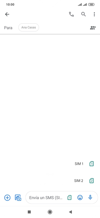 Pulsa la tarjeta SIM deseada.