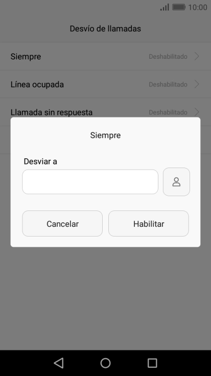 Introduce +34600132000 y pulsa Habilitar.