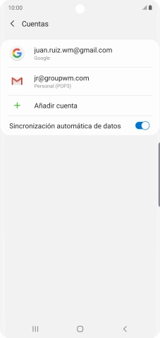 Pulsa el indicador junto a 