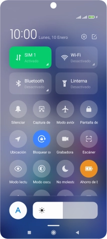 Pulsa la tecla de inicio para terminar y regresar a la pantalla de inicio.