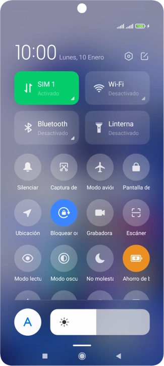 Pulsa la tecla de inicio para terminar y regresar a la pantalla de inicio.