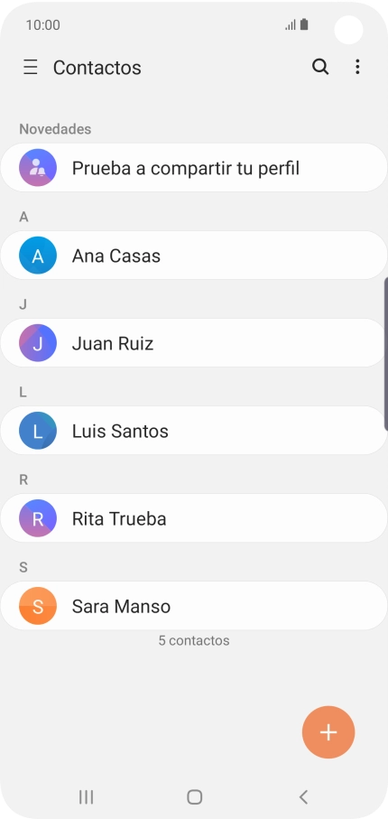 Desliza el dedo hacia la derecha desde la parte izquierda de la pantalla.