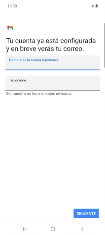 Pulsa Tu nombre e introduce el nombre del remitente.