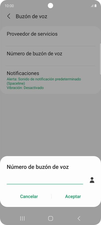 Introduce 22177 y pulsa Aceptar.