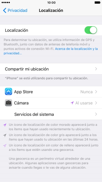 Pulsa el indicador junto a 