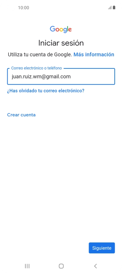 Pulsa Siguiente.