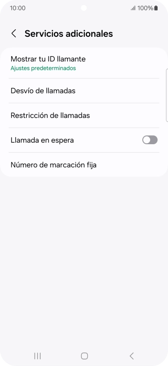 Pulsa Número de marcación fija.