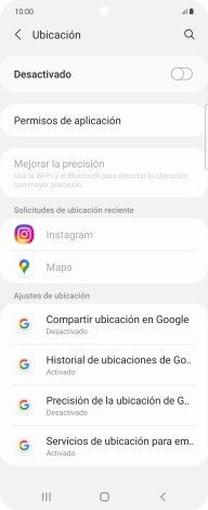 Pulsa el indicador para activar o desactivar la función.
