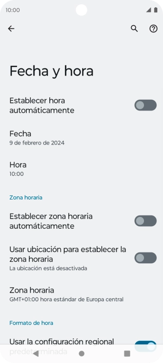 Pulsa el indicador junto a 