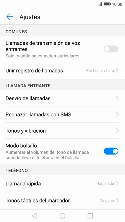 Pulsa Desvío de llamadas.