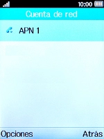 Pulsa la tecla de selección izquierda.