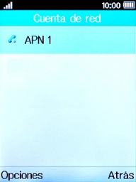 Pulsa la tecla de selección izquierda.