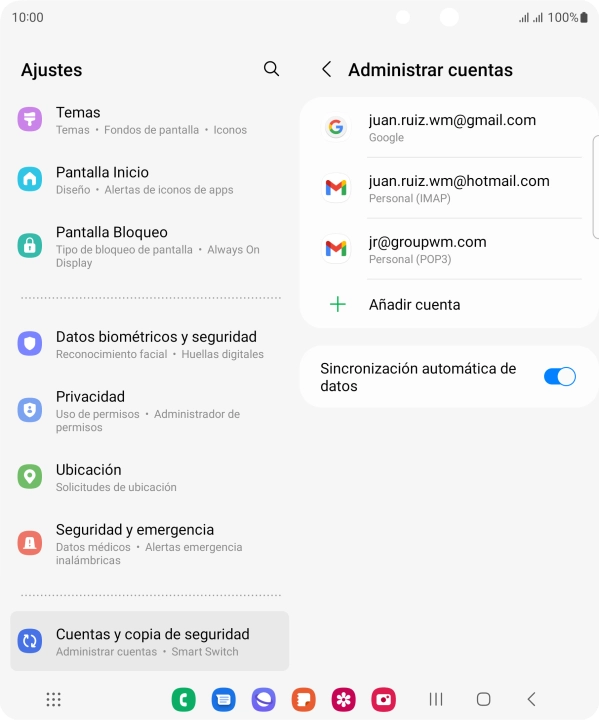 Pulsa el indicador junto a 