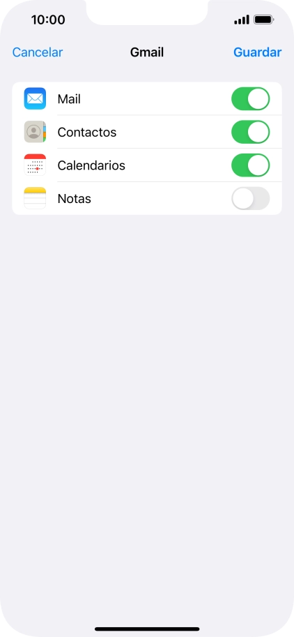 Si aparece en la pantalla esta imagen, tu cuenta de correo electrónico ha sido reconocida y configurada automáticamente. Sigue las indicaciones de la pantalla para introducir más información y terminar la configuración.