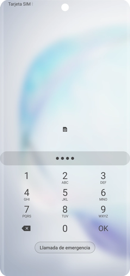 Si lo solicita el teléfono, introduce el código PIN y pulsa OK.