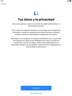 Pulsa Continuar.