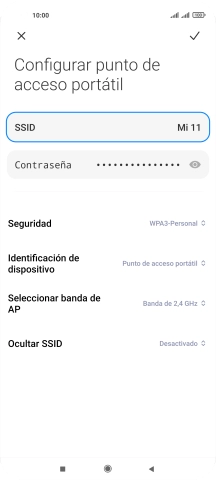 Pulsa en el campo junto a 