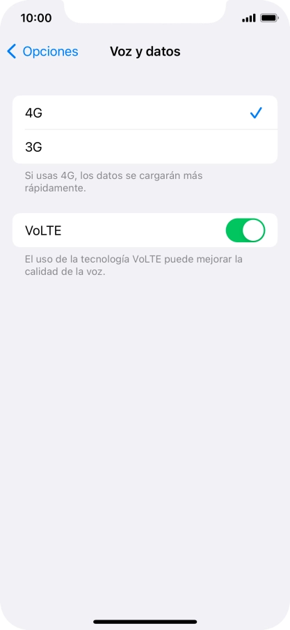 Pulsa el tipo de red deseado.
