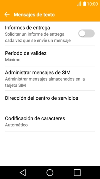 Pulsa Dirección del centro de servicios.
