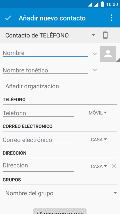 Pulsa el icono de imagen.