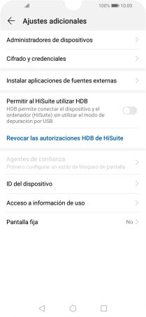 Pulsa Cifrado y credenciales.