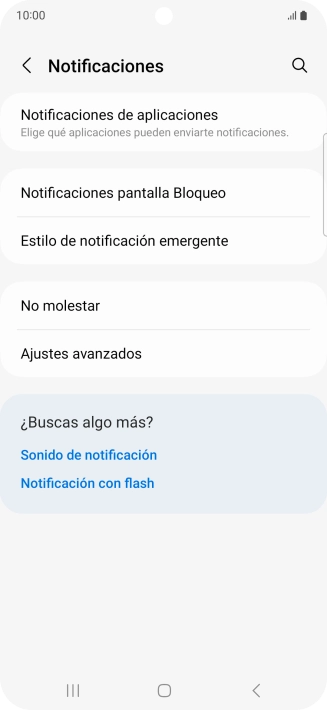 Pulsa Notificaciones de aplicaciones.