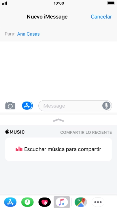También puedes enviar fotografías, vídeos, mensajes de sonido y diferentes efectos en el iMessage. Sigue las indicaciones de la pantalla para enviar tu iMessage con el contenido deseado.