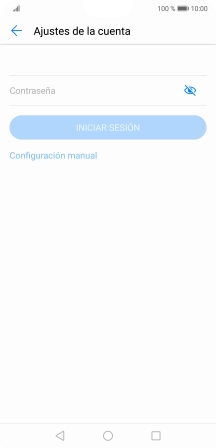 Pulsa Contraseña e introduce la contraseña de tu cuenta de correo electrónico.