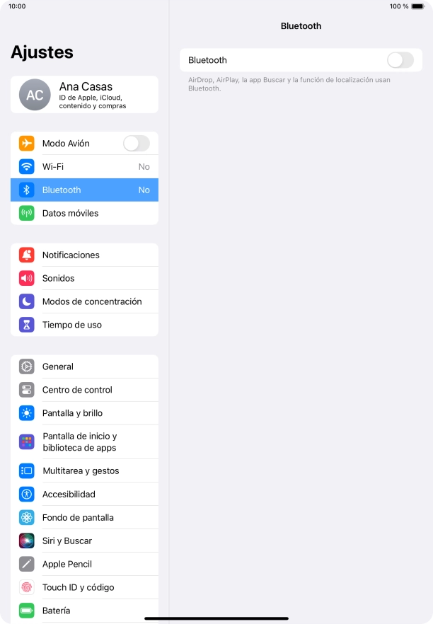 Pulsa el indicador junto a 
