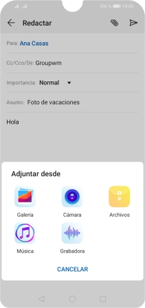Pulsa Archivos y desplázate a la carpeta deseada.