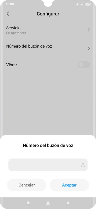 Introduce 22177 y pulsa Aceptar.