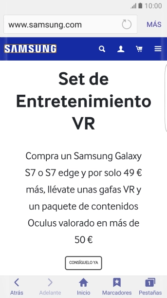 Pulsa en la barra de direcciones.