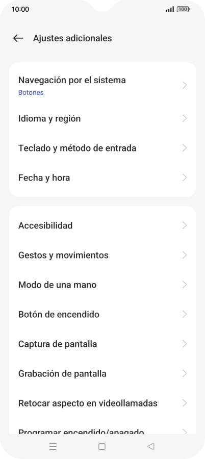 Pulsa Fecha y hora.