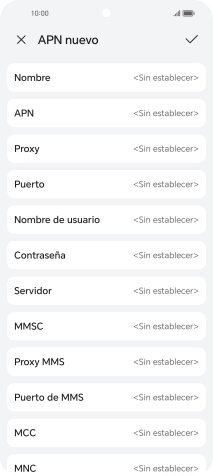 Pulsa Nombre.
