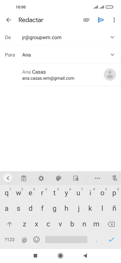 Pulsa el contacto deseado.