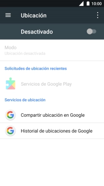 Pulsa el indicador para activar o desactivar la función.