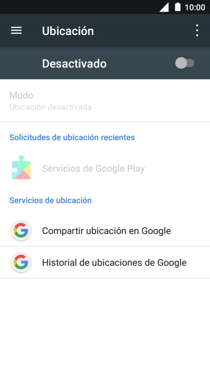 Pulsa el indicador para activar o desactivar la función.