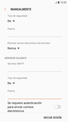 Pulsa el indicador junto a 