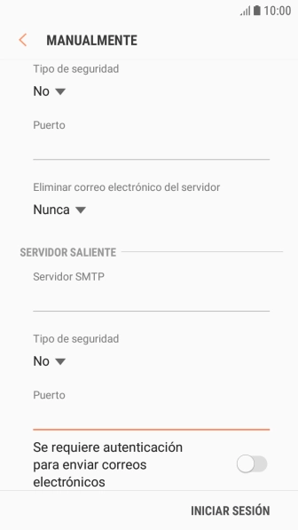 Pulsa el indicador junto a 