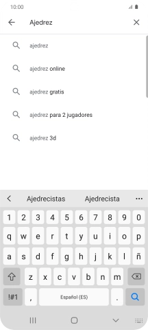 Introduce el nombre del tema o de la app y pulsa el icono de búsqueda.
