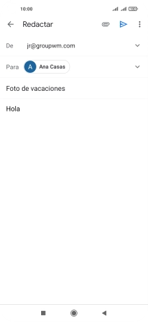 Pulsa el icono de anexos.