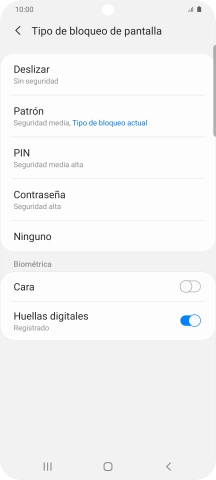 Pulsa Ninguno.