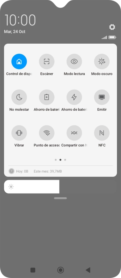 Pulsa Ahorro de batería para activar la función.